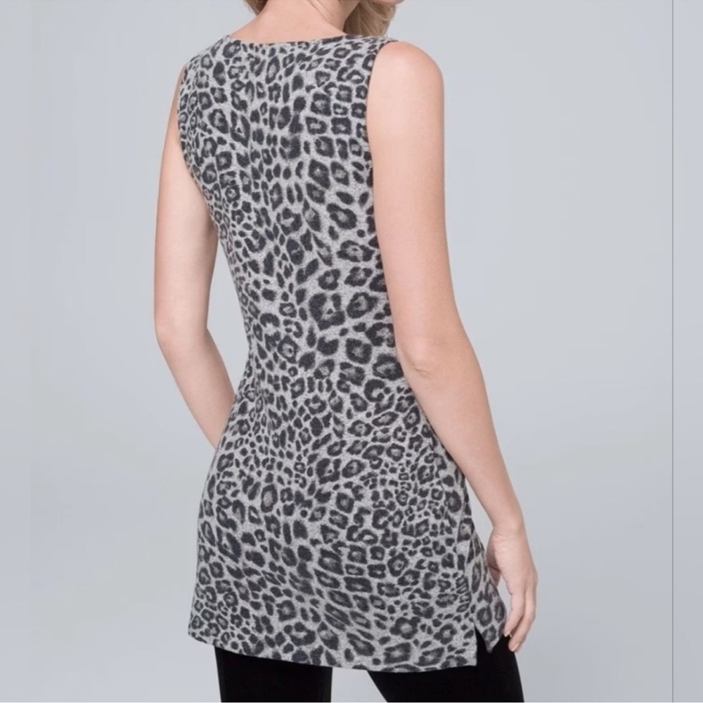 White House Black Market Animal Print Tunic - Picture 3 of 10